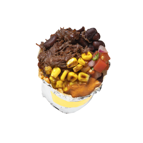 Spicy beef burrito